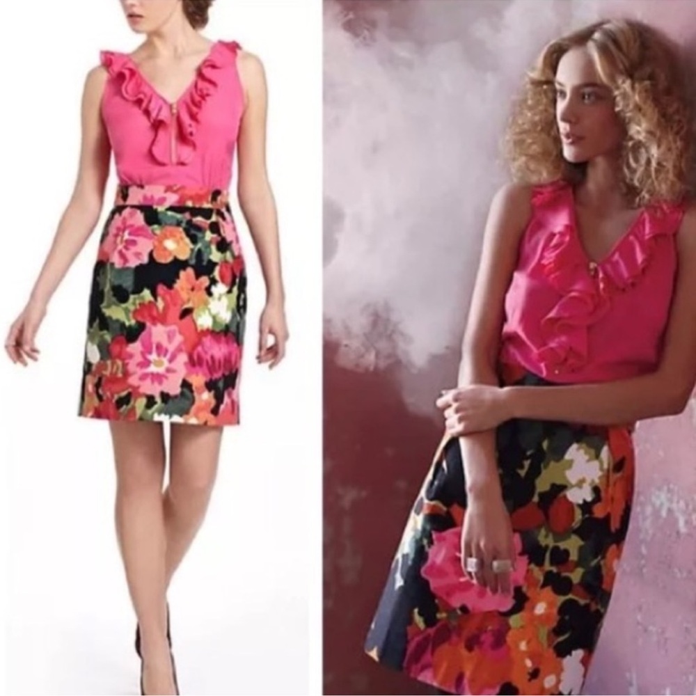 Anthropologie TABATHA Great
Escape Floral Dress 8